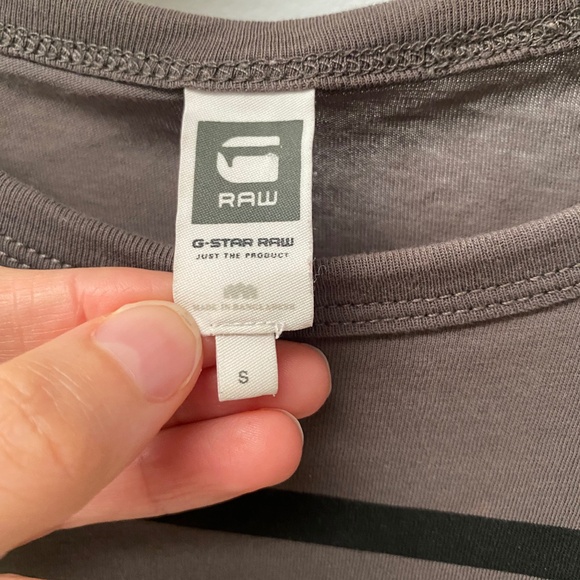 G-Star Raw Short Sleeves Graphic Olive Brown Cotton T-shirt Size S - Picture 2 of 7